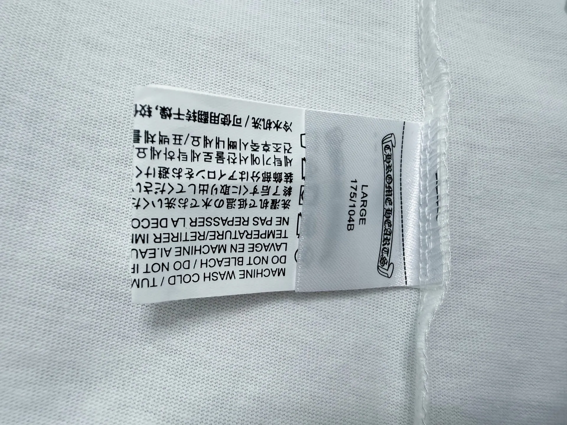 ￼ 【Chrome Hearts】 25ss T Same Style T Versatile : Black White Size：S-XL